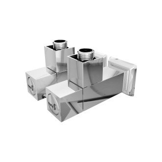 Кран кутовий квадрат, G1/2″ комплект