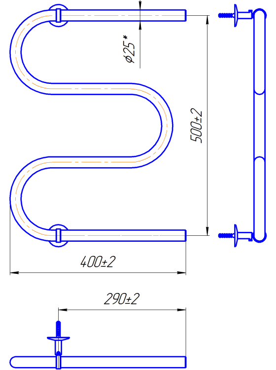 Змійка 25  525х400/500