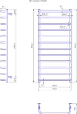 INOX Standart 1170x530/500 4