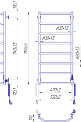 Trapez HP-I 1090x530/110 TR K 4