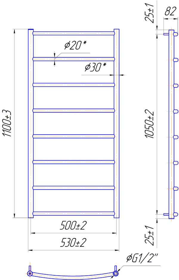 Класік HP 1100x530/500 - Зображення 2