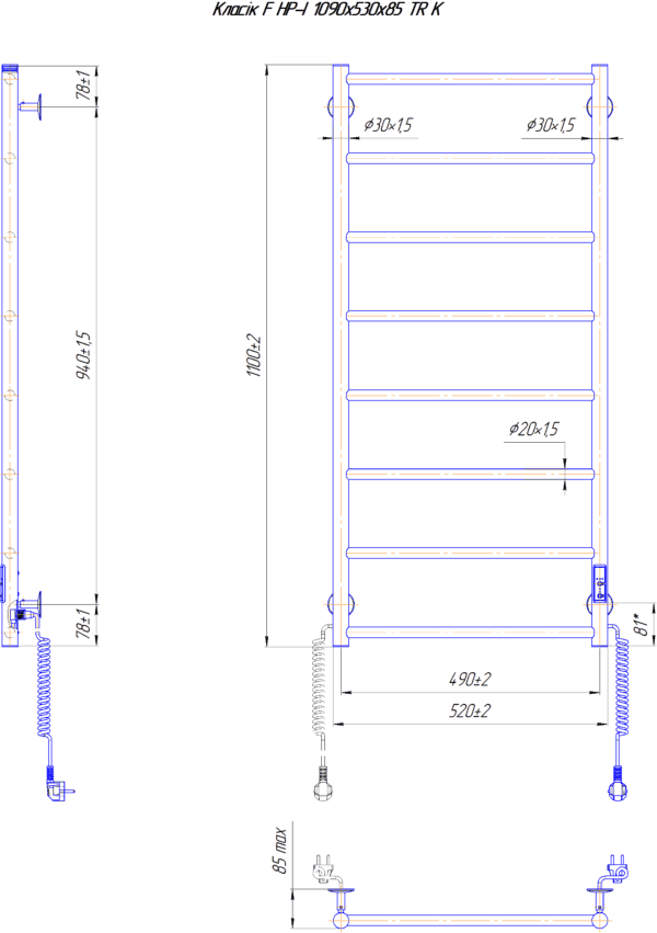 Класік F НР-I 1090х530/75 TR K - Зображення 5