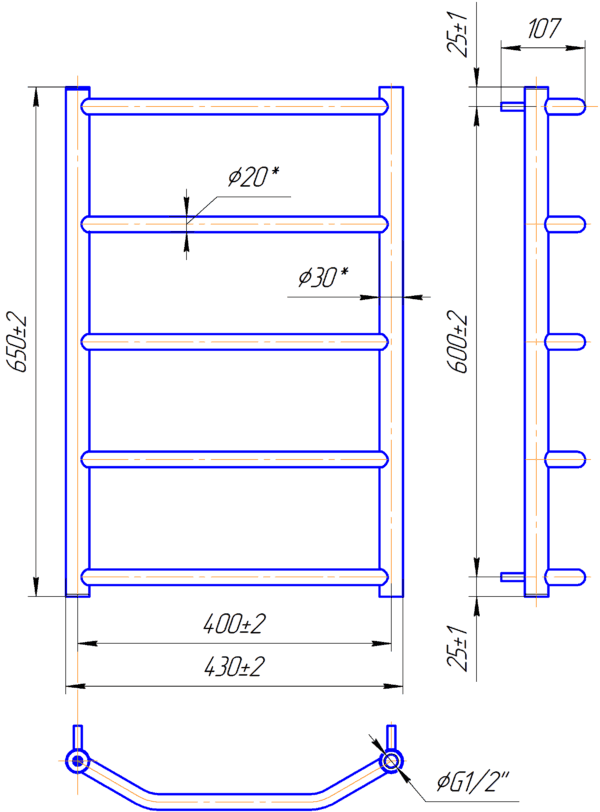 Трапеція HP 650x430/400 - Зображення 2